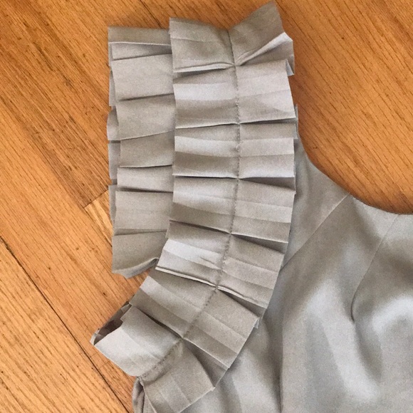 Agaci Cute Pewter Mini Dress. Fab Sleeves! - Picture 3 of 7